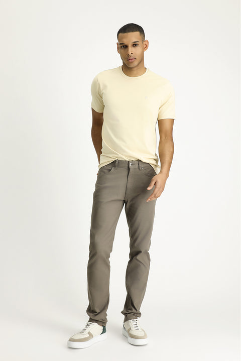 Orta Vizon Slim Fit Dar Kesim Likralı Kanvas / Chino Pantolon