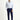 Açık Lacivert Relaxed Fit Rahat Kesim Desenli Likralı Kanvas / Chino Pantolon