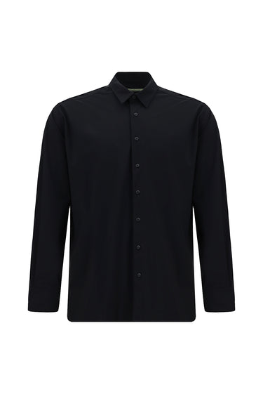 Koyu Lacivert Techno-Line Uzun Kol Regular Fit Likralı Düğmeli Yaka Gömlek