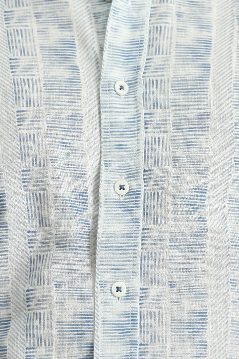Mavi Uzun Kol Slim Fit Dar Kesim Gömlek