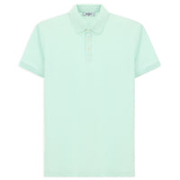 Mint Yeşili Regular Fit Pamuk Polo Yaka Tişört