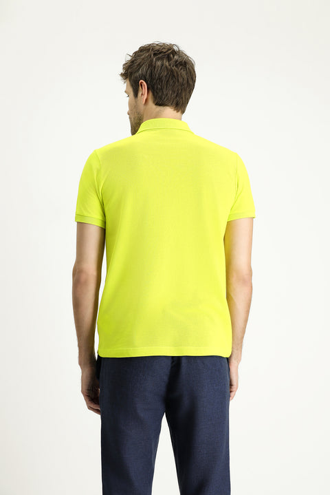 Lime Slim Fit Dar Kesim Nakışlı Pamuk Polo Yaka Tişört