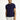 Koyu Lacivert Polo Yaka Slim Fit Dar Kesim Desenli Pamuk Tişört