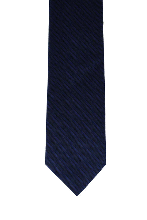 Dark Navy Patterned Tie