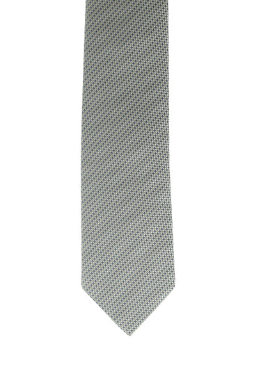 Orta Gri  Desenli Kravat