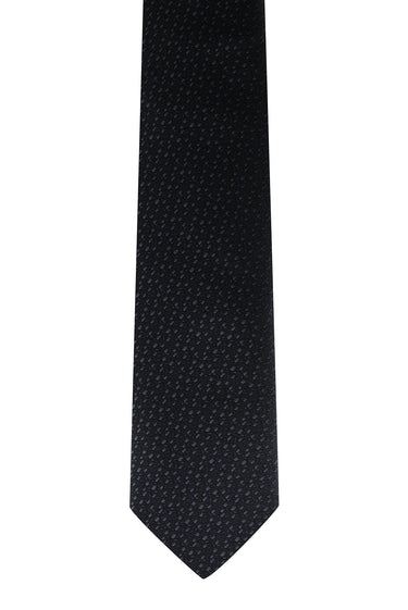 Siyah Mikro Desenli Kravat
