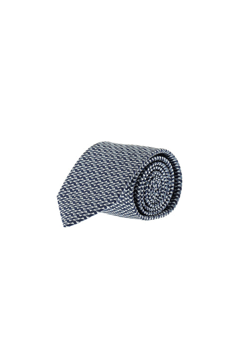 Blue Patterned Tie