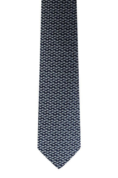 Blue Patterned Tie
