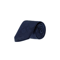 Dark Navy Blue Floral Tie