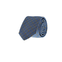 Koyu Mavi Desenli Kravat