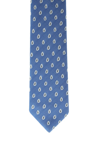 Mavi Desenli Kravat
