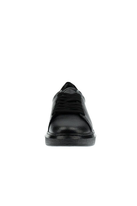 Black 4 Seasons Leather Sneaker Shoes