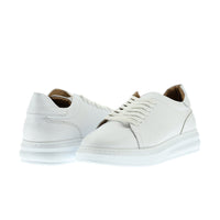White 4 Seasons Leather Sneaker Shoes