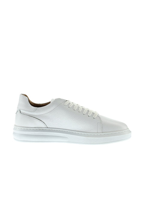 White 4 Seasons Leather Sneaker Shoes