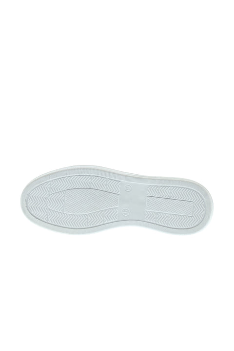 White 4 Seasons Leather Sneaker Shoes