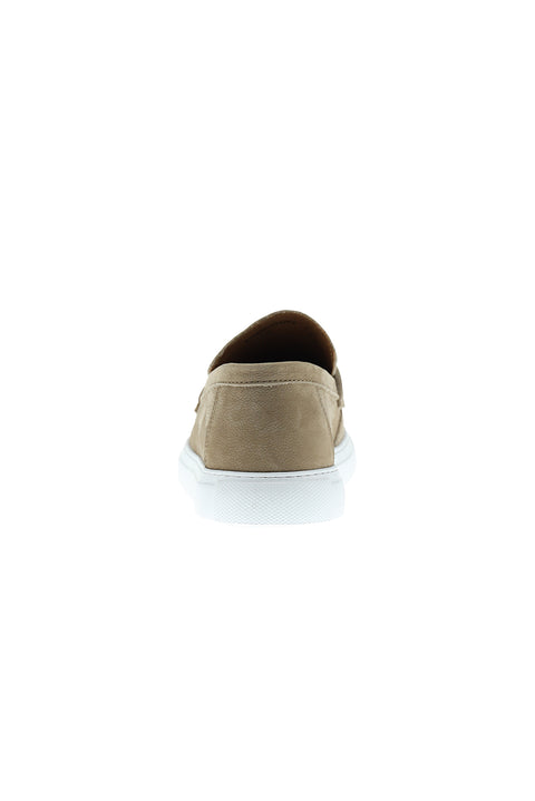 Orta Bej Casual Loafer Nubuk Deri Ayakkabı