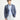 Koyu Lacivert Super Slim Fit Ekstra Dar Kesim Desenli Spor Ceket