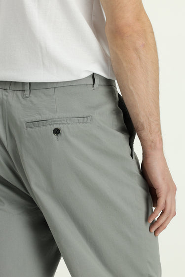 Açık Füme Regular Fit Likralı Kanvas / Chino Pantolon