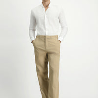 Açık Bej Regular Fit Likralı Kanvas / Chino Pantolon