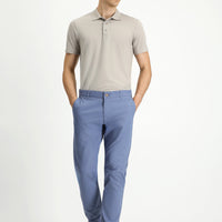 Havacı Mavi Regular Fit Likralı Kanvas / Chino Pantolon