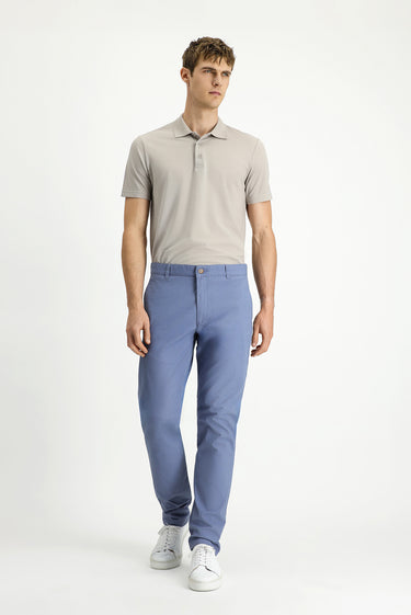 Havacı Mavi Regular Fit Likralı Kanvas / Chino Pantolon