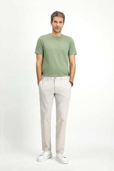 Taş Regular Fit Likralı Kanvas / Chino Pantolon