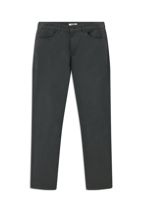Orta Füme 6 Drop Regular Fit Standart Kesim Likralı Kanvas / Chino Pantolon