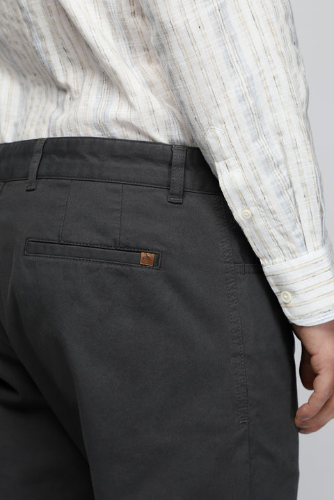 Orta Füme 6 Drop Regular Fit Standart Kesim Likralı Kanvas / Chino Pantolon