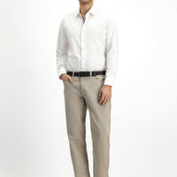 Açık Vizon 6 Drop Regular Fit Standart Kesim Likralı Kanvas / Chino Pantolon