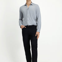 Siyah Relaxed Fit Rahat Kesim Likralı Kanvas / Chino Pantolon