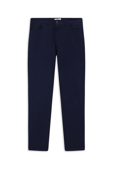 Açık Lacivert Slim Fit Dar Kesim Likralı Kanvas / Chino Pantolon