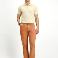 Kiremit Regular Fit Likralı Kanvas / Chino Pantolon