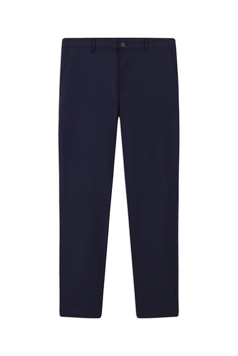 Koyu Lacivert Relaxed Fit Rahat Kesim Likralı Kanvas / Chino Pantolon