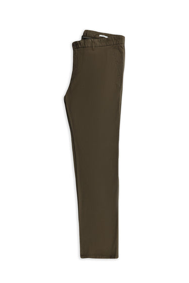 Koyu Haki Relaxed Fit Rahat Kesim Likralı Kanvas / Chino Pantolon