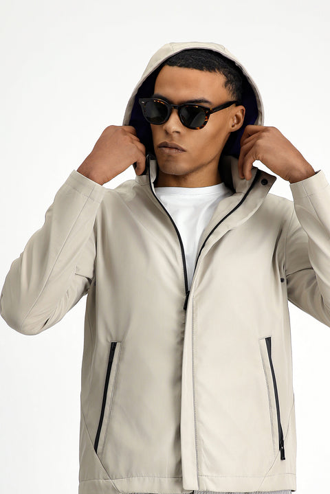 Stone Hooded Sport Seasonal Jacket