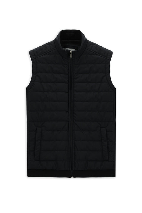 Black Quilted Sport Vest