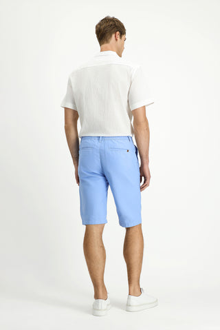 Mavi Relaxed Fit Rahat Kesim Beli Lastikli Pamuklu Bermuda Şort