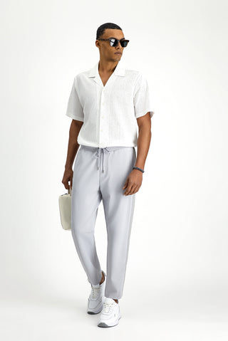 Açık Gri Likralı Sweatpant / Eşofman Altı