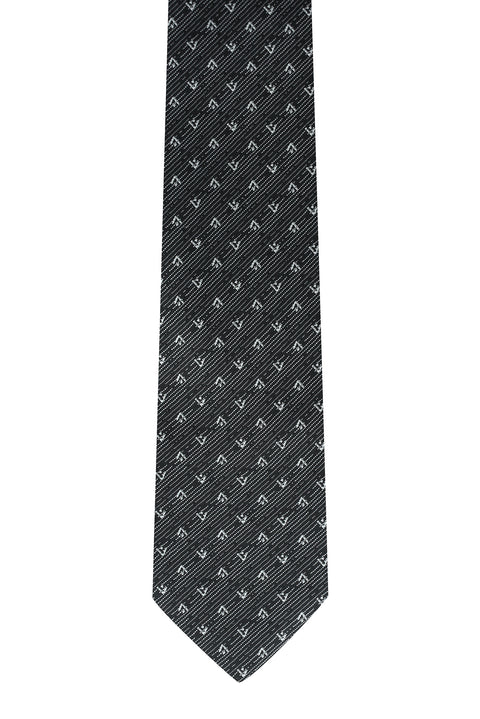 Black Patterned Tie