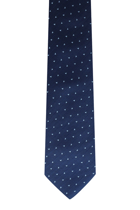 Navy Patterned Tie