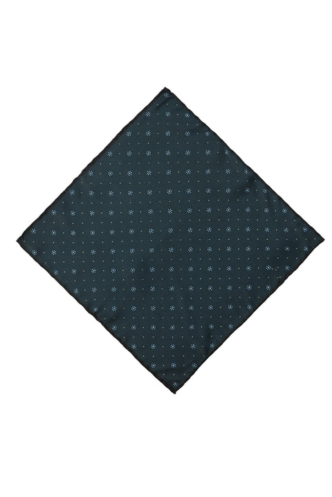 Dark Navy Patterned Handkerchief
