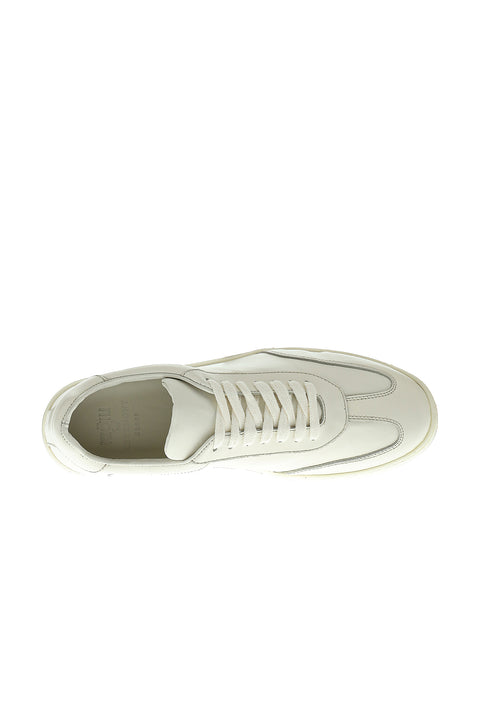 Krem Sneaker Deri Ayakkabı
