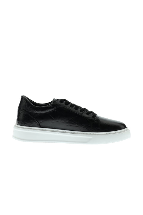 Siyah Sneaker Deri Ayakkabı