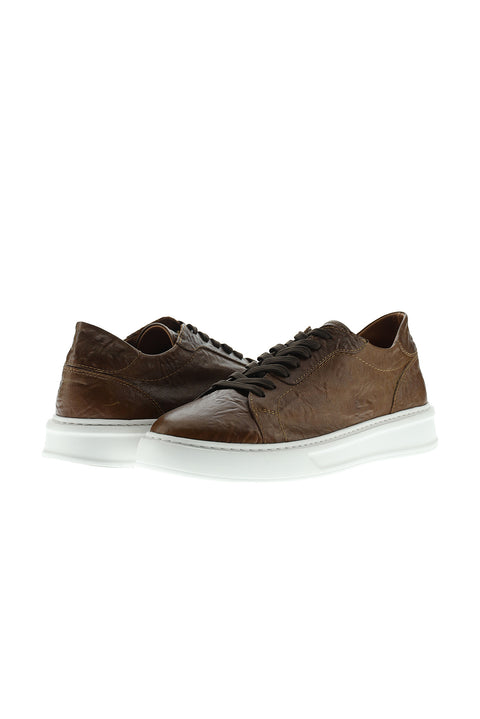 Tan Leather Sneaker Shoes
