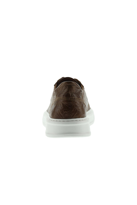 Tan Leather Sneaker Shoes