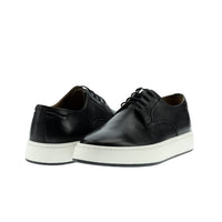 Siyah Techno-Line Sneaker Deri Ayakkabı