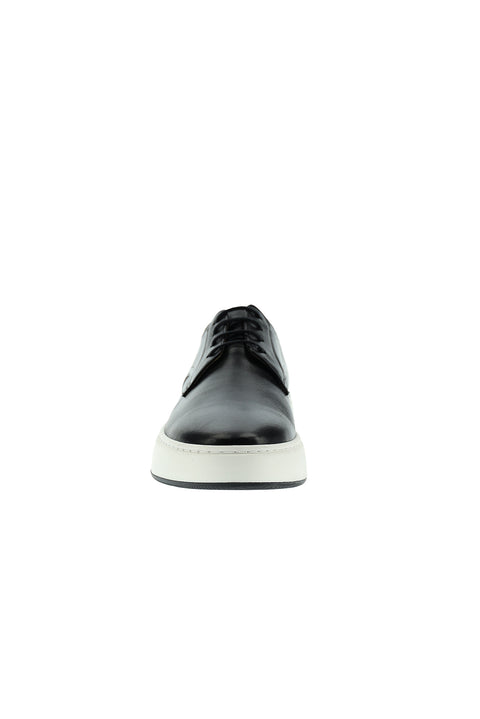 Siyah Techno-Line Sneaker Deri Ayakkabı