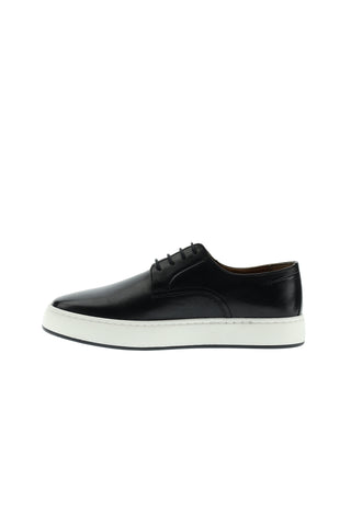 Siyah Techno-Line Sneaker Deri Ayakkabı