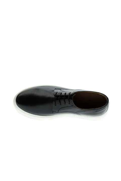 Siyah Techno-Line Sneaker Deri Ayakkabı