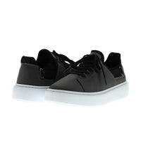 Orta Gri Techno-Line Sneaker Deri Ayakkabı
